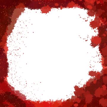 Red Blood Frame Splatter Photo Decoration Free Download, Blood, Splatter Border, Scary PNG ...