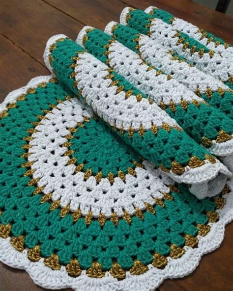 Jogo americano de crochê: 70 ideias incríveis + dicas para comprar e fazer Free Crochet Doily ...