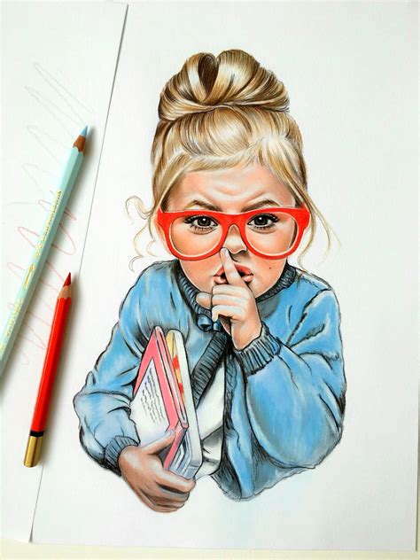 Colored Pencil Blue Eyed Girl Colored Pencil Portrait Realism Realistic ...