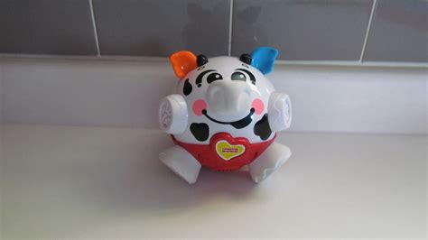 Fisher-price Bounce & Giggle Cow Laughing Toy Crawling Baby Preschool Toy Moos Music - Etsy