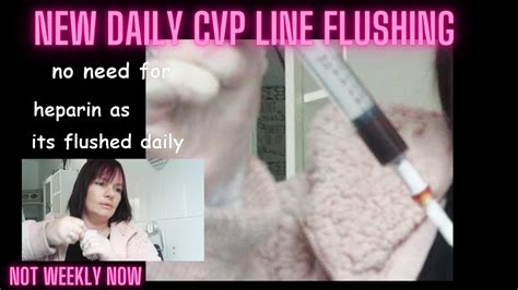 flushing a hickman line my new DAILY routine after blocked line and ...