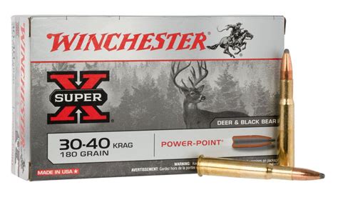 Winchester Ammo X30401 Super X 30-40 Krag 180 gr Power-Point (PP) 20 Bx ...