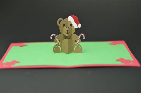 Teddy Bear Pop Up Card: Tutorial and Template - Creative Pop Up Cards