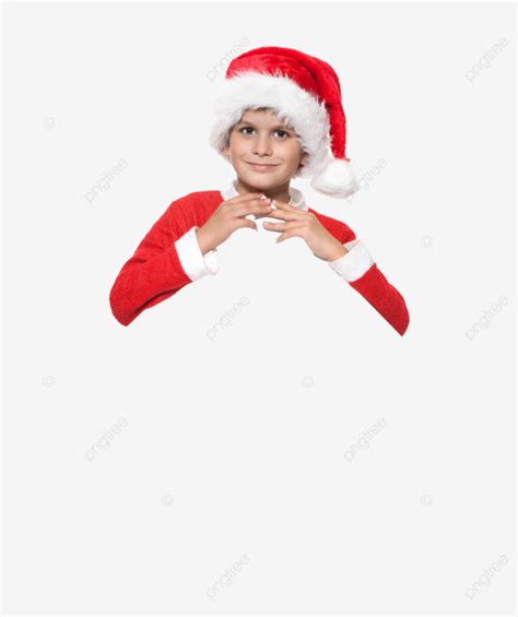 Boy Holding A Christmas Poster Child, Santa, Child, Claus PNG Transparent Image and Clipart for ...