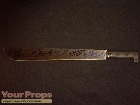 Friday the 13th, Part 8: Jason Takes Manhattan Jason Voorhees 5X Signature Machete replica prop ...