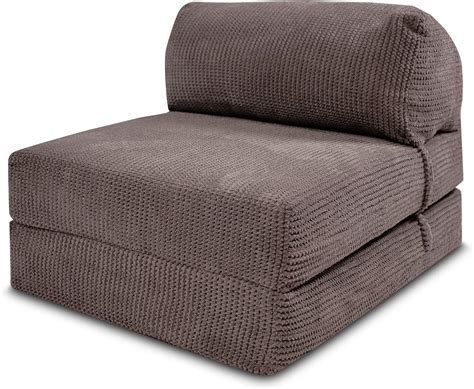 Gilda | Futon Z Single Chair Bed (Jazz Cushion) - Deluxe Ocean Cord Fold Out Chair With Bounce ...
