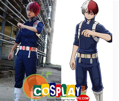 Custom Shoto Todoroki Cosplay Costume from My Hero Academia - CosplayFU.com