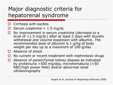 PPT - The hepatorenal syndrome PowerPoint Presentation - ID:6731513