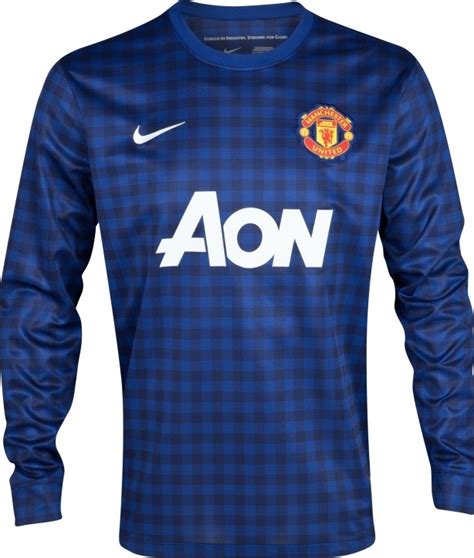 New Man Utd Away Goalkeeper Kit 2012-13- Blue Manchester United GK ...