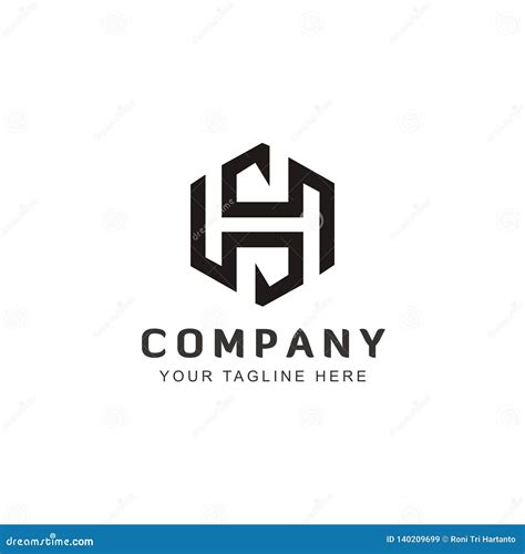 Initial HS Logo Design Inspiration Vecto Stock Vector - Illustration of ...