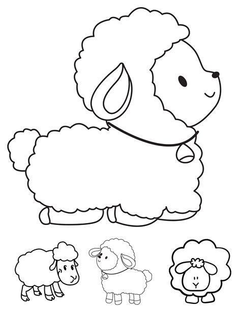 Superb Sheep Coloring Pages for Kids and Adults