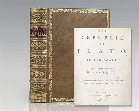 Plato Republic First Edition Rare