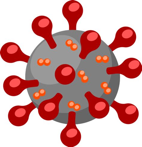 Sars Cov 2 Coronavirus Cartoon - Corona Virus Svg Free Clipart - Full Size Clipart (#5406363 ...