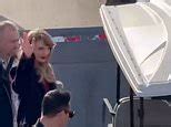 Video: Taylor Swift waves before ride from Arrowhead Stadium parking ...