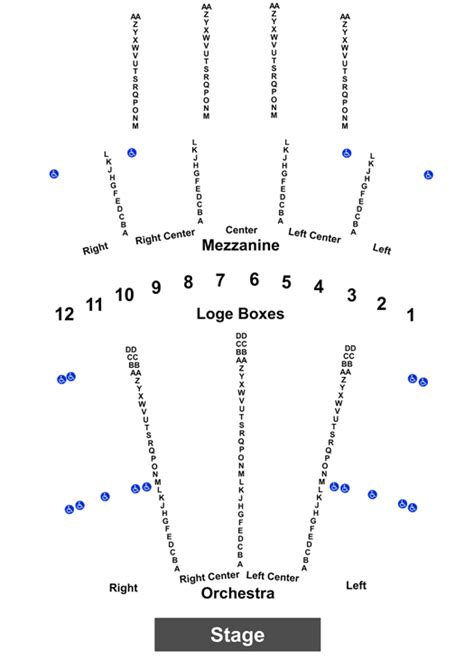 Stifel Theater Seating Chart: A Visual Reference of Charts | Chart Master