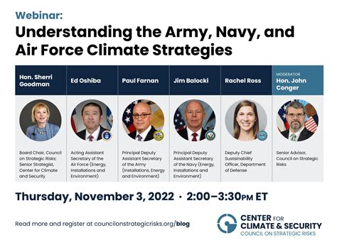 EVENT: Understanding the Army, Navy, and Air Force Climate Strategies ...