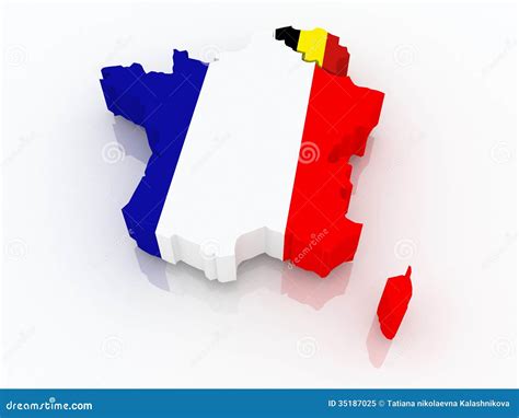 Map of France and Belgium. stock illustration. Illustration of belgium ...