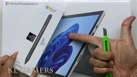 Microsoft Surface Pro 7+ Pen Unbox Windows 11 - YouTube