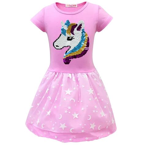 unicorn dress for girls 3 8years dress up costume kids girls birthday party unicorn costume ...