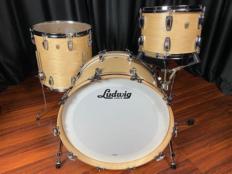 Ludwig Drums Sets Classic Maple Satin Natural 3pc Fab with Accent ...