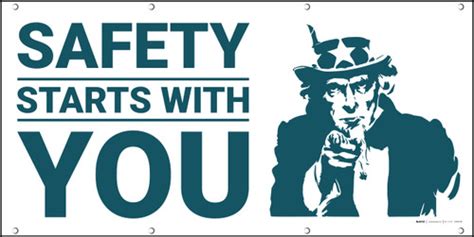 Safety Starts with You Patriotic Banner | Creative Safety Supply