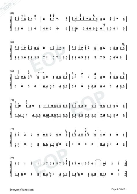 Stay-Post Malone Numbered Musical Notation Preview -EOP Online Music Stand