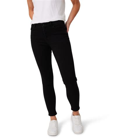 The 1964 Denim Company Women's Sienna Jeans - Black | BIG W