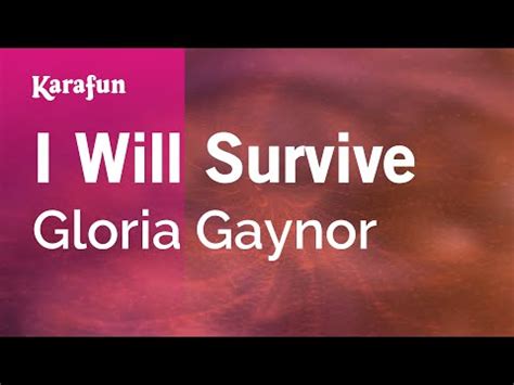 Karaoke I Will Survive - Gloria Gaynor * - YouTube