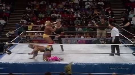 Handicap Match - Hulk Hogan e Ultimate Warrior VS Sergent Slaughter e ...