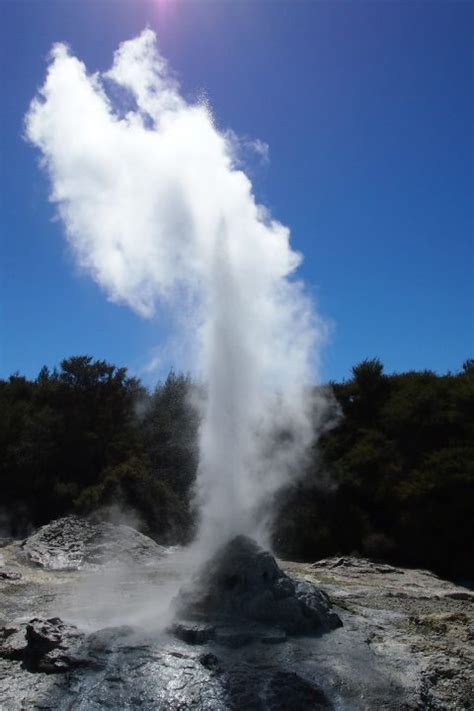 Rotorua Lake and hot springs