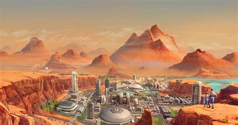 Human colony on terraformed Mars by Tiago da Silva | human Mars