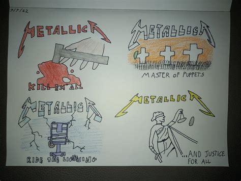 Metallica Albums From the 80s by TheRoyalCheese on DeviantArt