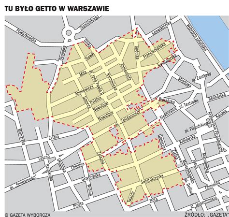 Where can I find a map of the Warsaw Ghetto's location on the city ...