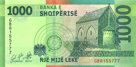 Albania new 1,000-lek note (B324a) confirmed – BanknoteNews