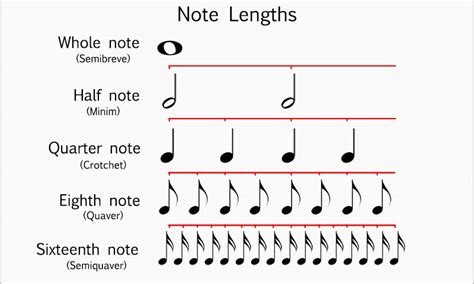 Note Lengths - Music Theory Academy