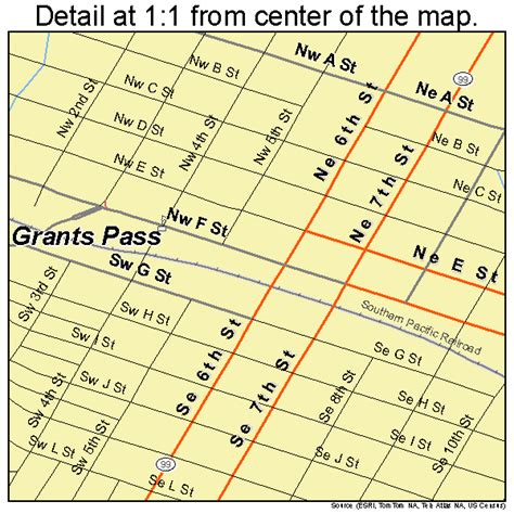 Grants Pass Oregon Street Map 4130550