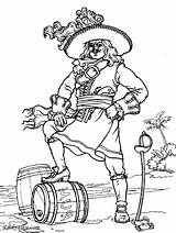 Online coloring Pages Coloring Page The pirate From Barrel Of rum  sketch template