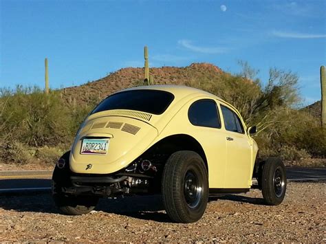 1975 VW Beetle Volksrod Custom Chopped Stretched Black & Tan 2110 Engine for sale