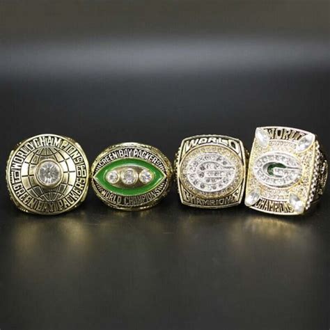 4 Green Bay Packers Super Bowl championship rings collection - MVP Ring