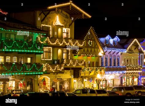 Christmas lights festival leavenworth washington hi-res stock photography and images - Alamy