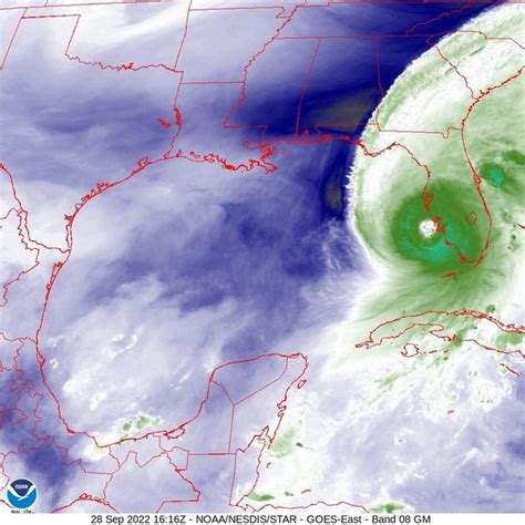 Hurricane Ian: Satellite images show Category 1 storm near Carolinas