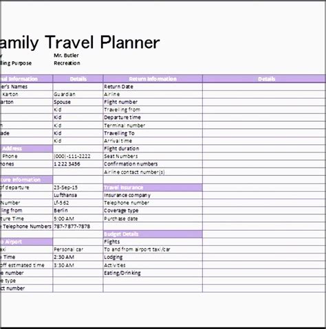 6 Business Travel Plan Template - SampleTemplatess - SampleTemplatess