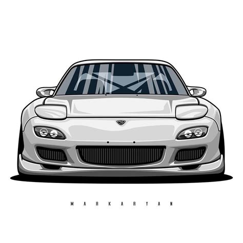 Oleg Markaryan on Instagram: “Mazda RX7 FD. Vector art. Especially for ...