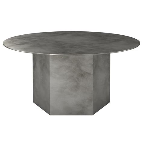 GUBI Epic coffee table, round, 80 cm, misty grey steel | Finnish Design Shop