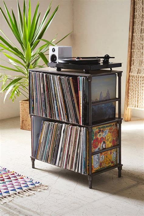 Vinyl Storage Shelf | Rangement vinyle, Meuble vinyle, Meuble pour ...