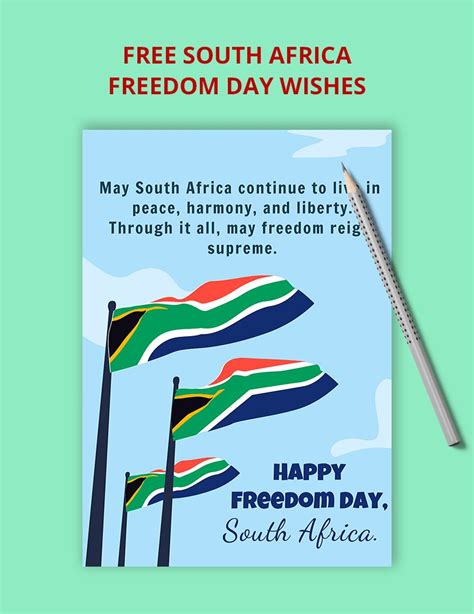 South Africa Freedom Day Wishes in Illustrator, Word, EPS, JPG, PNG, PSD, SVG, Google Docs ...