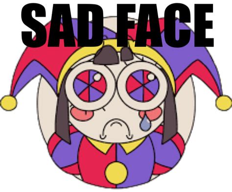 Pomni sad by hsctf8dj on DeviantArt