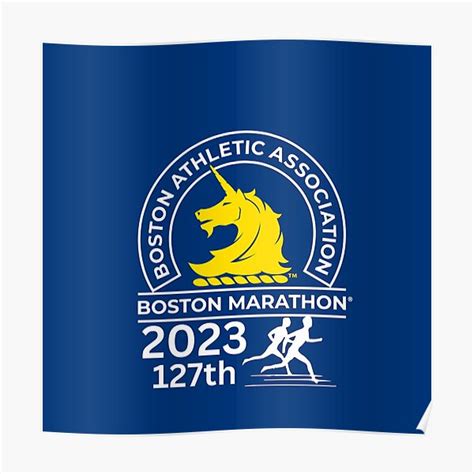 Boston Marathon 2023 Premium Matte Vertical Poster