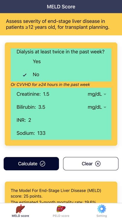 Pocket MELD Score Calculator by Putu Angga Risky Raharja