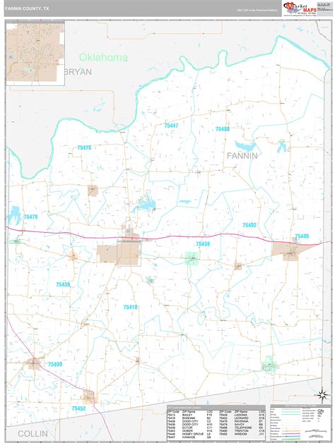 Fannin County Map